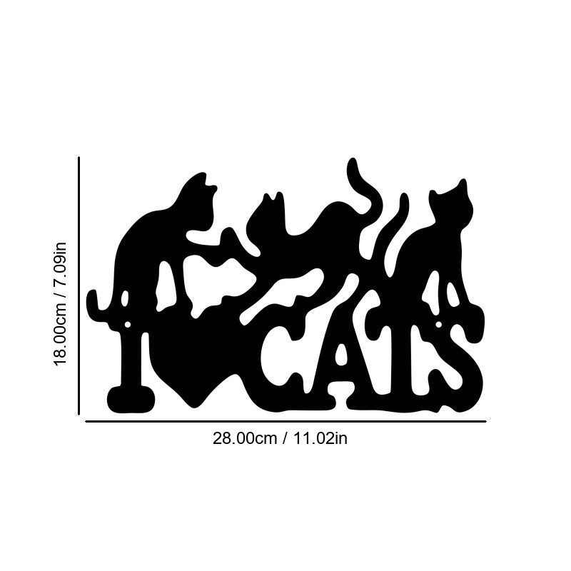 Abstract Animal Style Iron Wall Hanging European-Style Indoor Wall Decoration