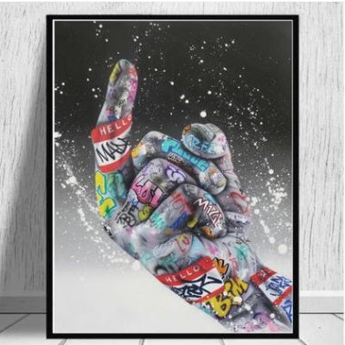 Canvas Hands Painting Wall Art Posters and Picture