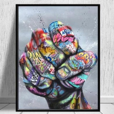 Canvas Hands Painting Wall Art Posters and Picture