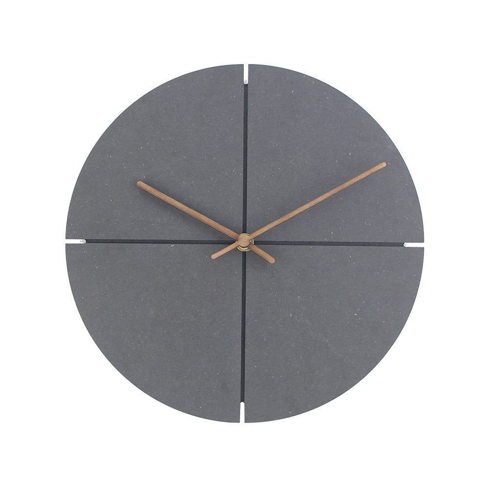Jelock Wooden Quartz Wall Clock Modern Home Decor for Living Room