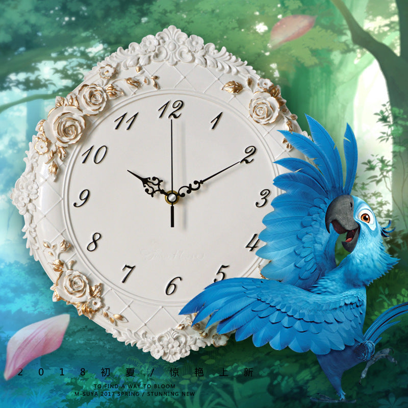 Modern Round Bedroom Classroom Office Quartz Clock Watch