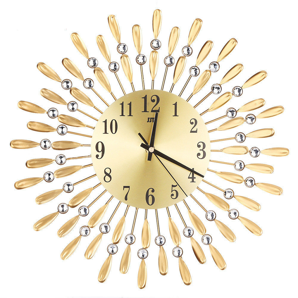 Clock Watch Wrought Iron Wall Clock Decoration