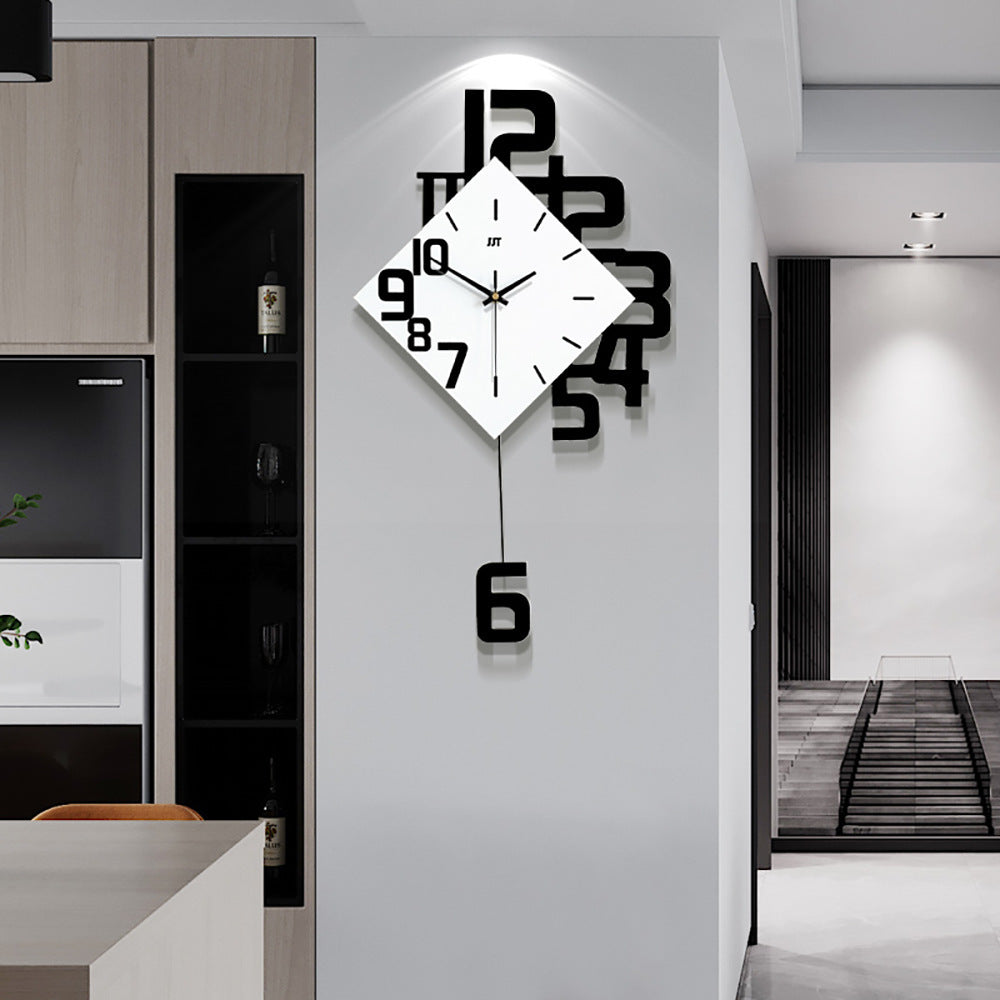 Fashion Wall Clock Wooden Creative Decorative Wall Watch