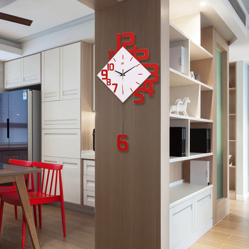 Fashion Wall Clock Wooden Creative Decorative Wall Watch
