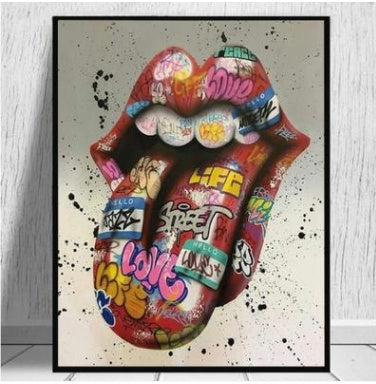 Canvas Hands Painting Wall Art Posters and Picture