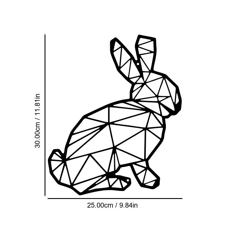 Abstract Animal Style Iron Wall Hanging European-Style Indoor Wall Decoration