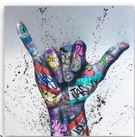 Canvas Hands Painting Wall Art Posters and Picture