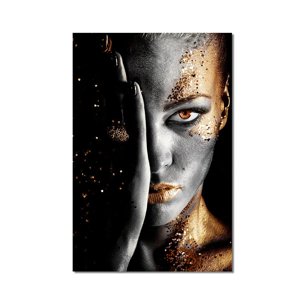 Graffiti Art Abstract Girl Canvas Painting