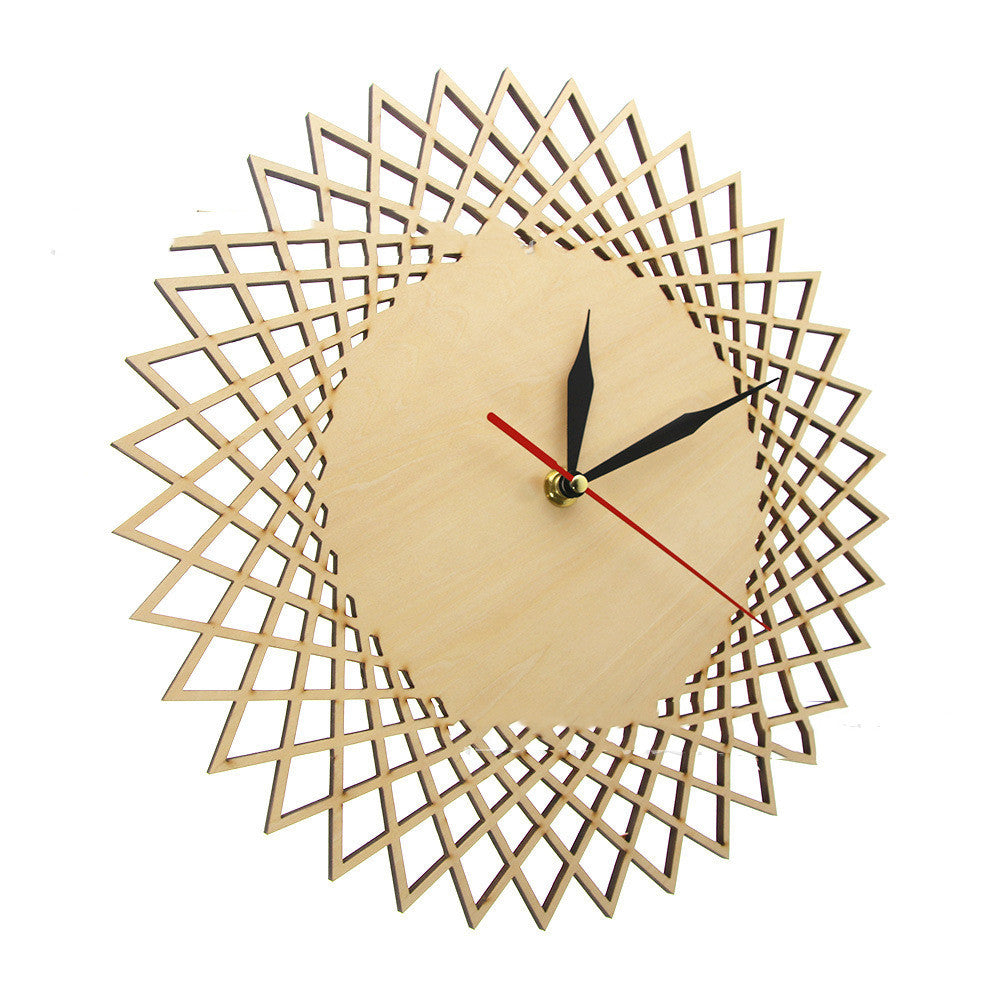 Modern Geometric Abstract Wall Clock12 Inch Nordic Style