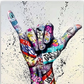 Canvas Hands Painting Wall Art Posters and Picture