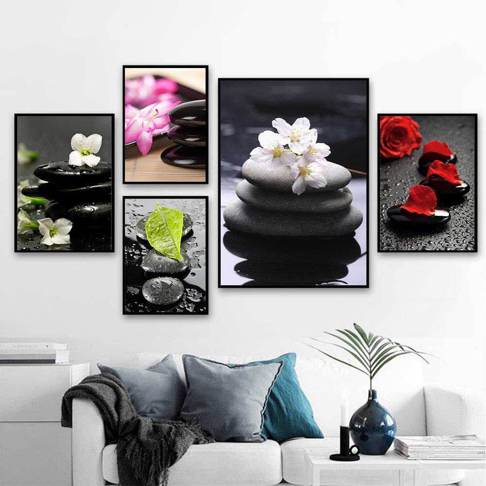 Spa Orchid Canvas Wall Art Elegant Print Poster