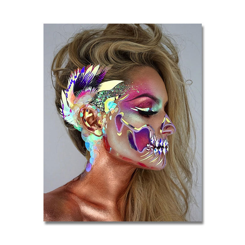Graffiti Art Abstract Girl Canvas Painting