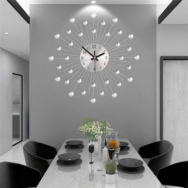 Italian Iron Art Metal Clock Wall Clock Living Room Home Furnishing