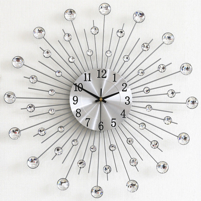 Italian Iron Art Metal Clock Wall Clock Living Room Home Furnishing