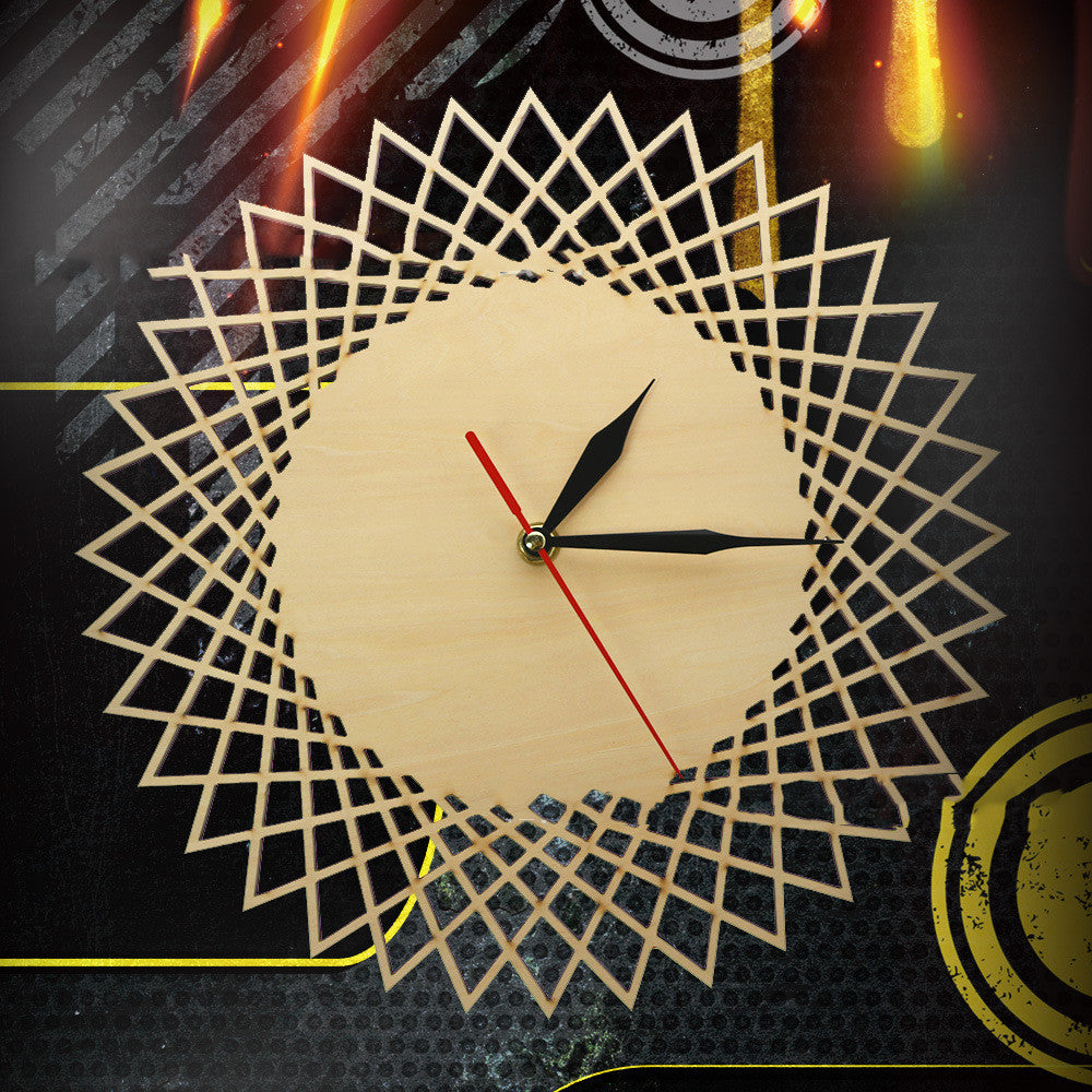 Modern Geometric Abstract Wall Clock12 Inch Nordic Style