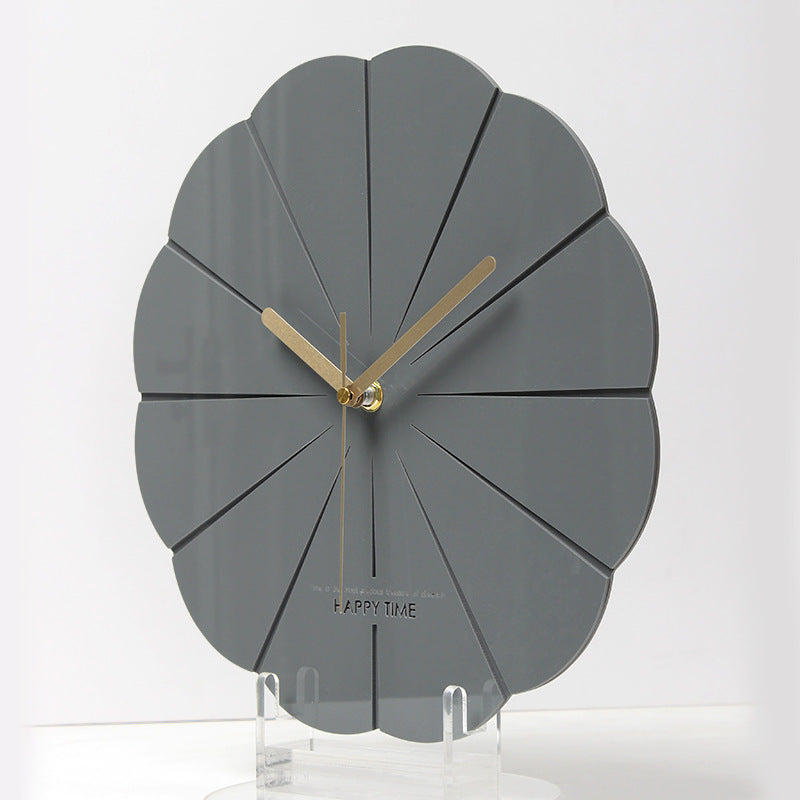 Creative Acrylic Dumbbell Wall Clock Silent Battery Operated Gym-Inspired Design