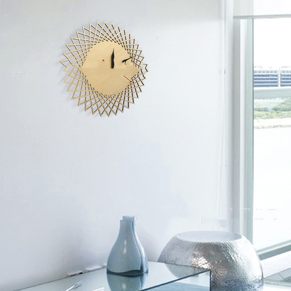 Modern Geometric Abstract Wall Clock12 Inch Nordic Style