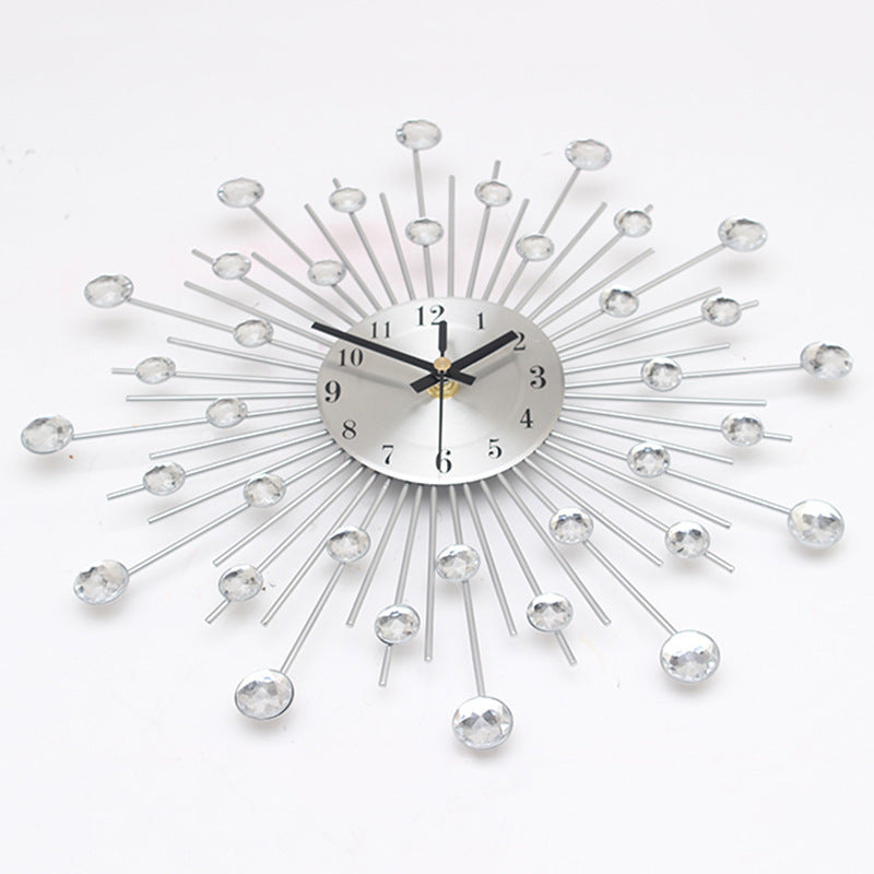 Italian Iron Art Metal Clock Wall Clock Living Room Home Furnishing