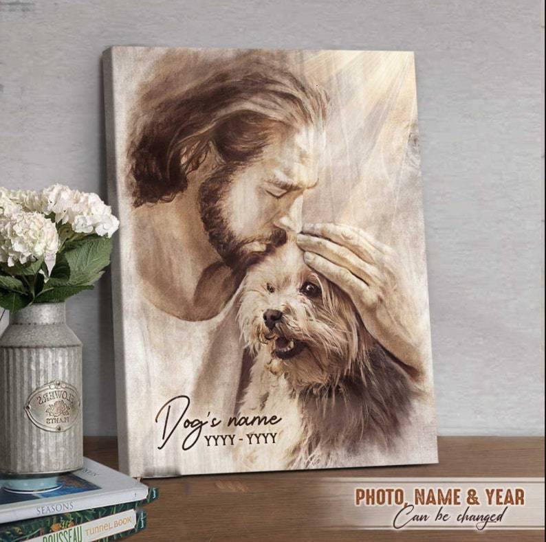 Personalized Memorial Pet Wall Art Canvas