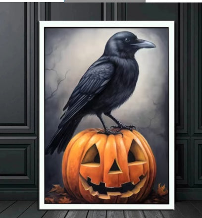 Dark Academy Art Wall Poster Victoria Crow Canvas
