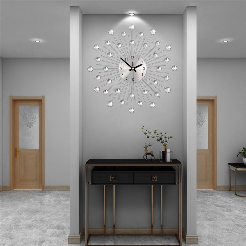 Italian Iron Art Metal Clock Wall Clock Living Room Home Furnishing