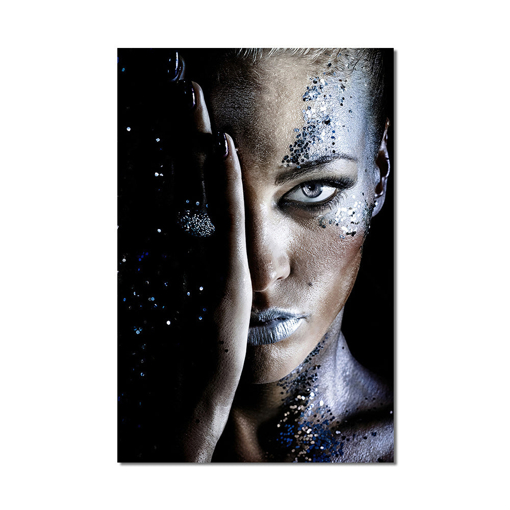 Graffiti Art Abstract Girl Canvas Painting