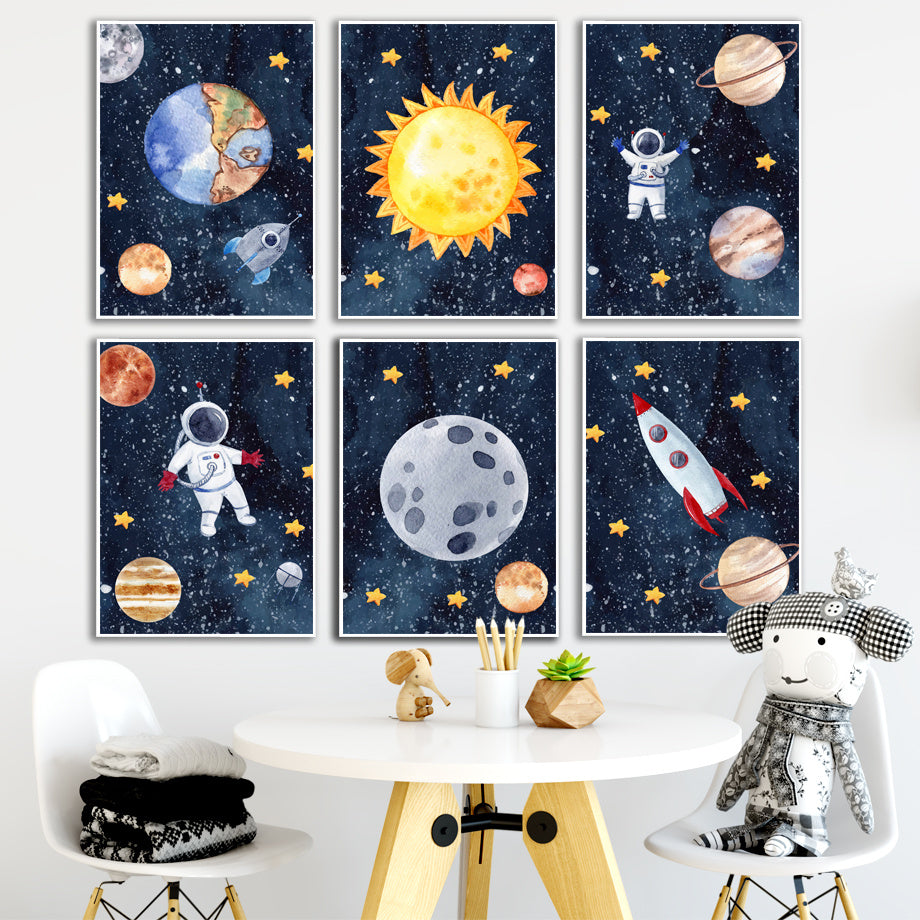 Canvas Painting with Spray Design