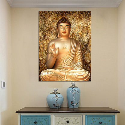 Art Oil Painting Buddha Decorative Wall Painting Living Room