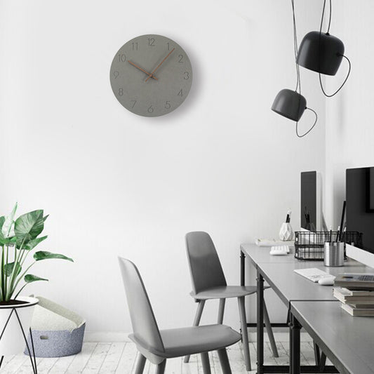 Jelock Wooden Quartz Wall Clock Modern Home Decor for Living Room