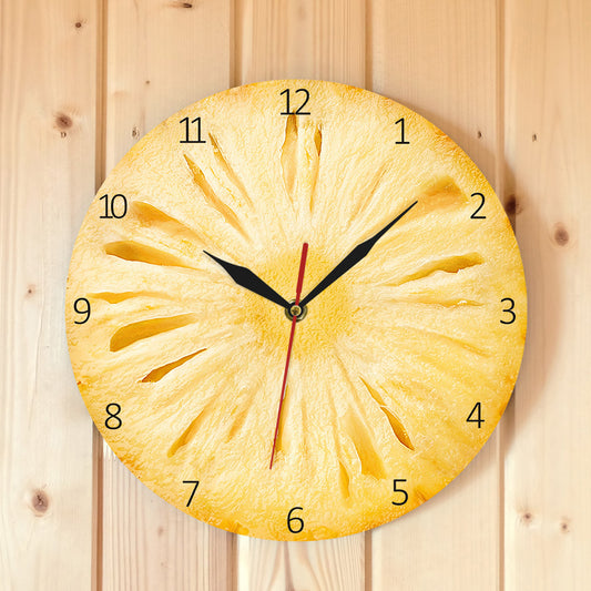Fruit Series Wall Decoration Wall Clock Pineapple Slice Acrylic Wall Clock