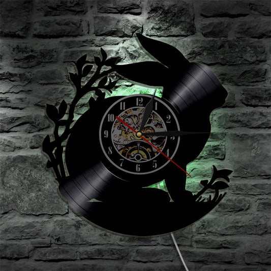 Wall Clock Art  LED Night Light Wall Clock for Home & Office Decoration