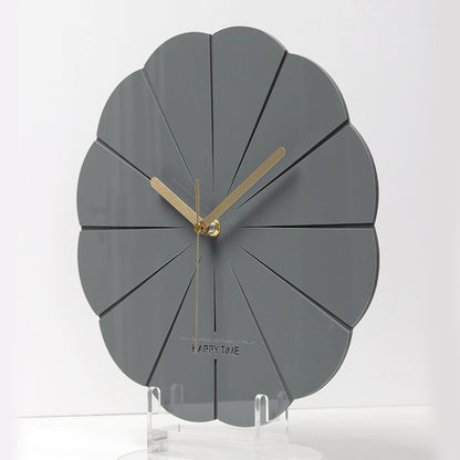 Creative Acrylic Dumbbell Wall Clock Silent Battery Operated Gym-Inspired Design