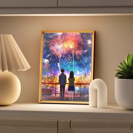 Healing Lighting Painting Small Night Lamp Pendulum Painting