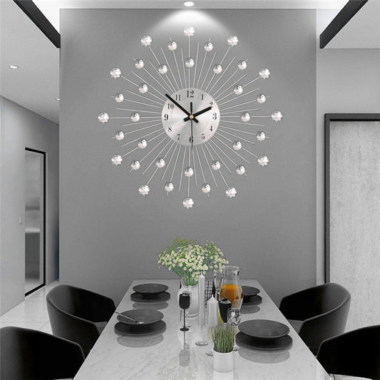 Italian Iron Art Metal Clock Wall Clock Living Room Home Furnishing