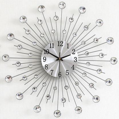 Italian Iron Art Metal Clock Wall Clock Living Room Home Furnishing