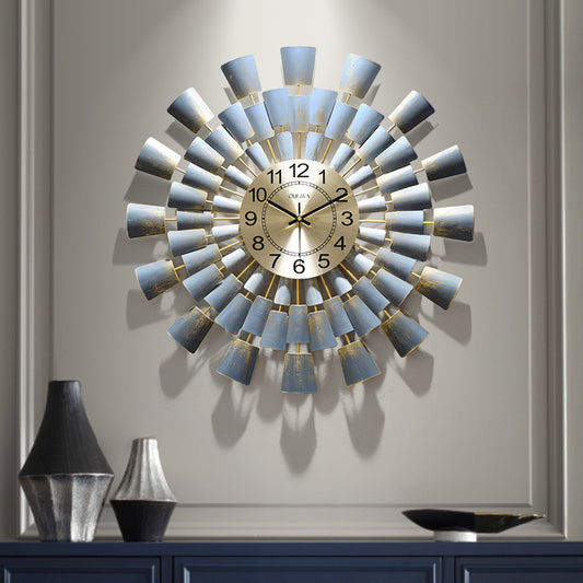 Art Clock Metal Atmosphere Wall Watch Creativity