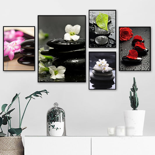 Spa Orchid Canvas Wall Art Elegant Print Poster