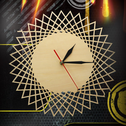 Modern Geometric Abstract Wall Clock12 Inch Nordic Style