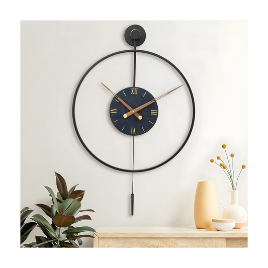 Classical Metal Minimalists For Living Restroom Decoration Large Modern Wall Clock