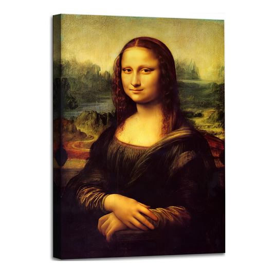 Canvas Prints Wall Art Mona Lisa Writes Leonardo Davinchi Office Home