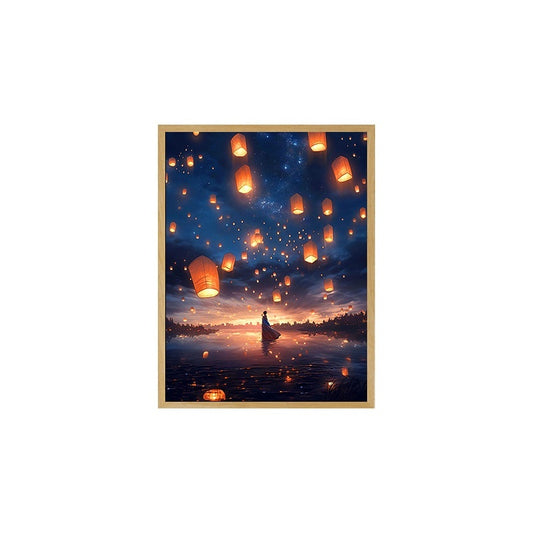 Healing Lighting Painting Small Night Lamp Pendulum Painting