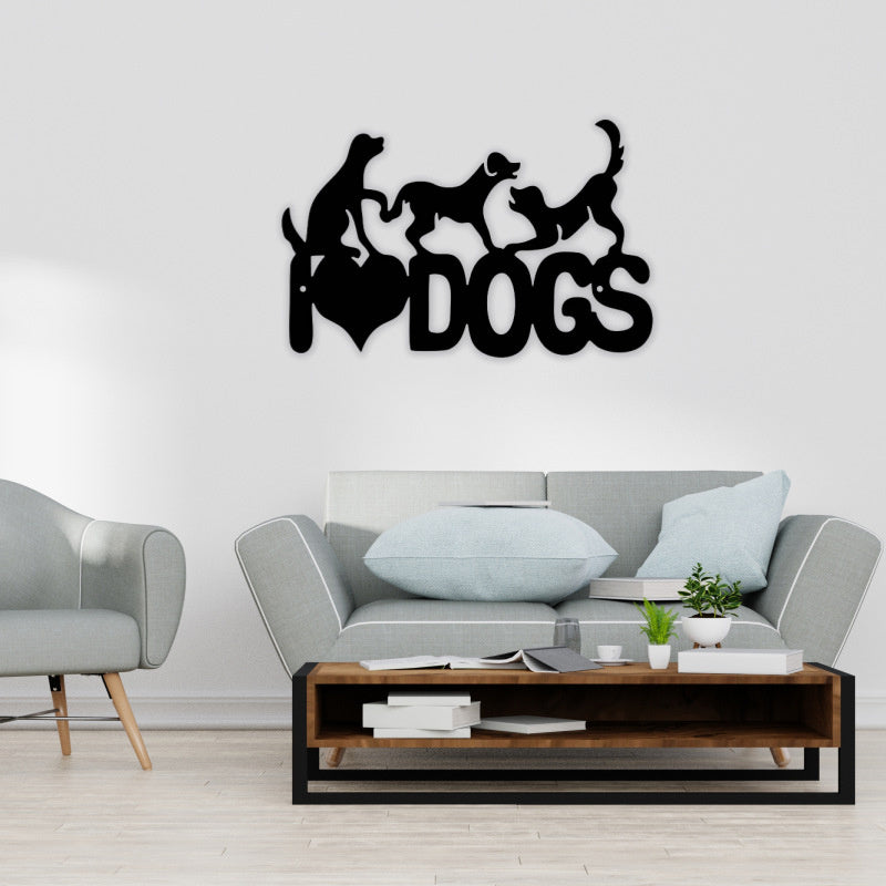Abstract Animal Style Iron Wall Hanging European-Style Indoor Wall Decoration
