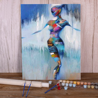 Abstrack Art Painting By Numbers Package Acrylic Paints