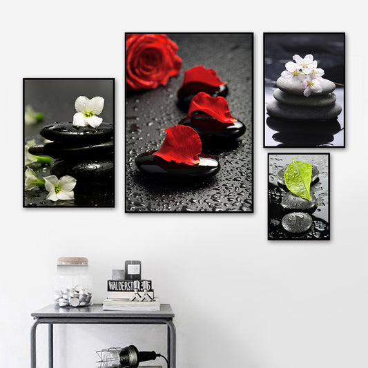 Spa Orchid Canvas Wall Art Elegant Print Poster