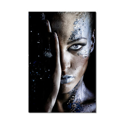 Graffiti Art Abstract Girl Canvas Painting